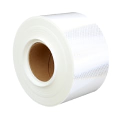 3M Diamond Grade Flexible Work Zone Sheeting, 3910, white, 4 in x 50 yd