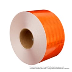 3M(TM) Flexible Prismatic Reflective Sheeting 3314, Orange, RollConfigurable