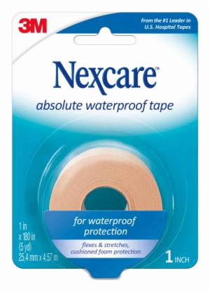 Nexcare Absolute Waterproof First Aid Tape 731, 1 in x 180 in (25.4mm x 4.57m) image Nexcare Absolute Waterproof First Aid Tape 731, 1 in x 180 in (25.4mm x 4.57m)image