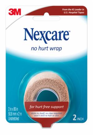 Nexcare No Hurt Wrap NHT-2, 2 in x 80 in (50,8 mm x 2 m) Unstretched image Nexcare No Hurt Wrap NHT-2, 2 in x 80 in (50,8 mm x 2 m) Unstretchedimage
