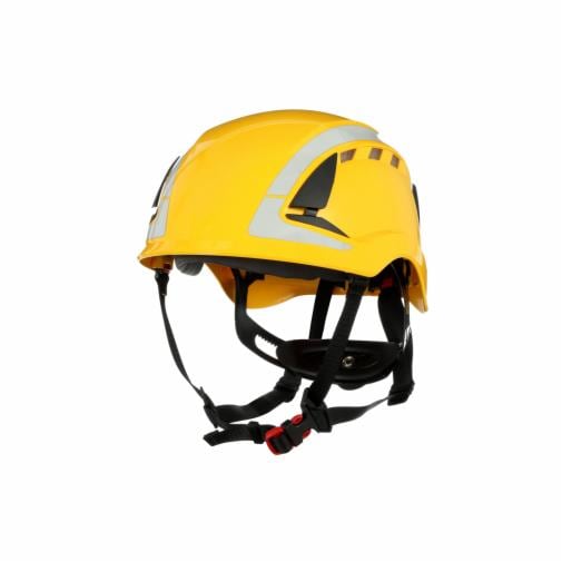 7100175094 3M™ SecureFit™ Safety Helmet, X5002V-CE, yellow, vented, reflective - Leftside