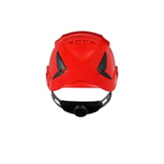 7100175542 3M™ SecureFit™ Safety Helmet, X5505NVE-CE, Non-vented, red - Backside