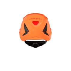 7100175543 3M™ SecureFit™ Safety Helmet, X5507NVE-CE, Non-vented, orange - Backside