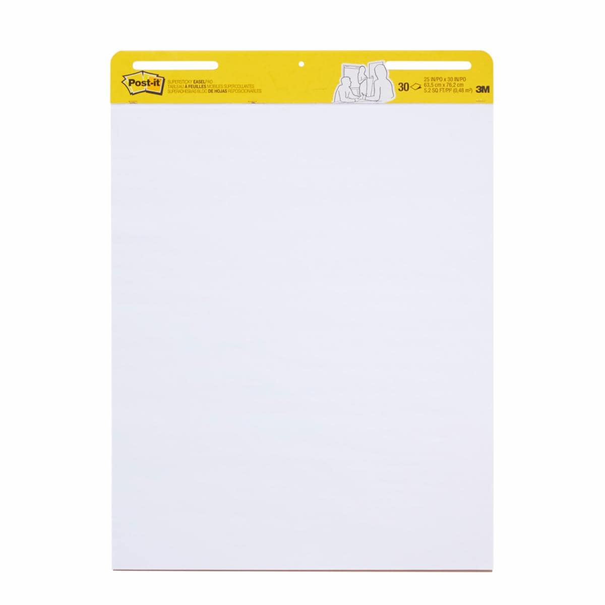 ポスト・イット® イーゼルパッド EASEL 559, ホワイト, 635 mm x 762 mm, 30 シート/パッド, 2 パッド/箱