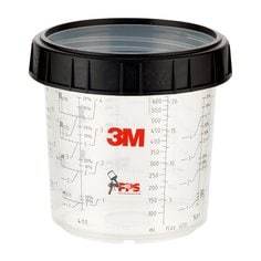 3M™ PPS™ Blandningskopp & låsring, 600 ml, 8 st/fp, 16001