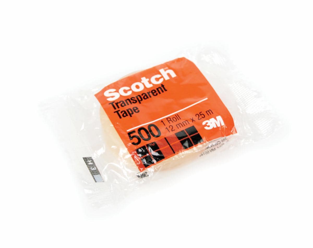 Scotch® Tape 500, 1/2 in x 27 yd, 288 Rolls/Case 3M Singapore