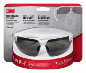 3M™ Performance Eyewear Anti-Fog, 47080H1-DC, White, Gray Lens, 4/caseimage