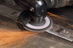 Deburring with 769F Flap Disc on 3M™ Pneumatic Grinder