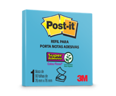 Post-it Refil Pop-up Céu Azul 76 x 76mm 90F