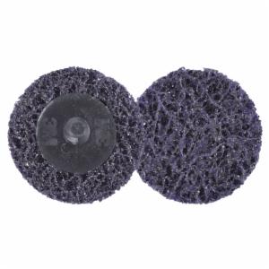 Scotch-Brite Roloc Clean and Strip XT Pro Disc, XO-DR, SiC Extra Coarse, TR, Purple, 2 in, Die Q200P, 10/Carton, 60 ea/Caseimage