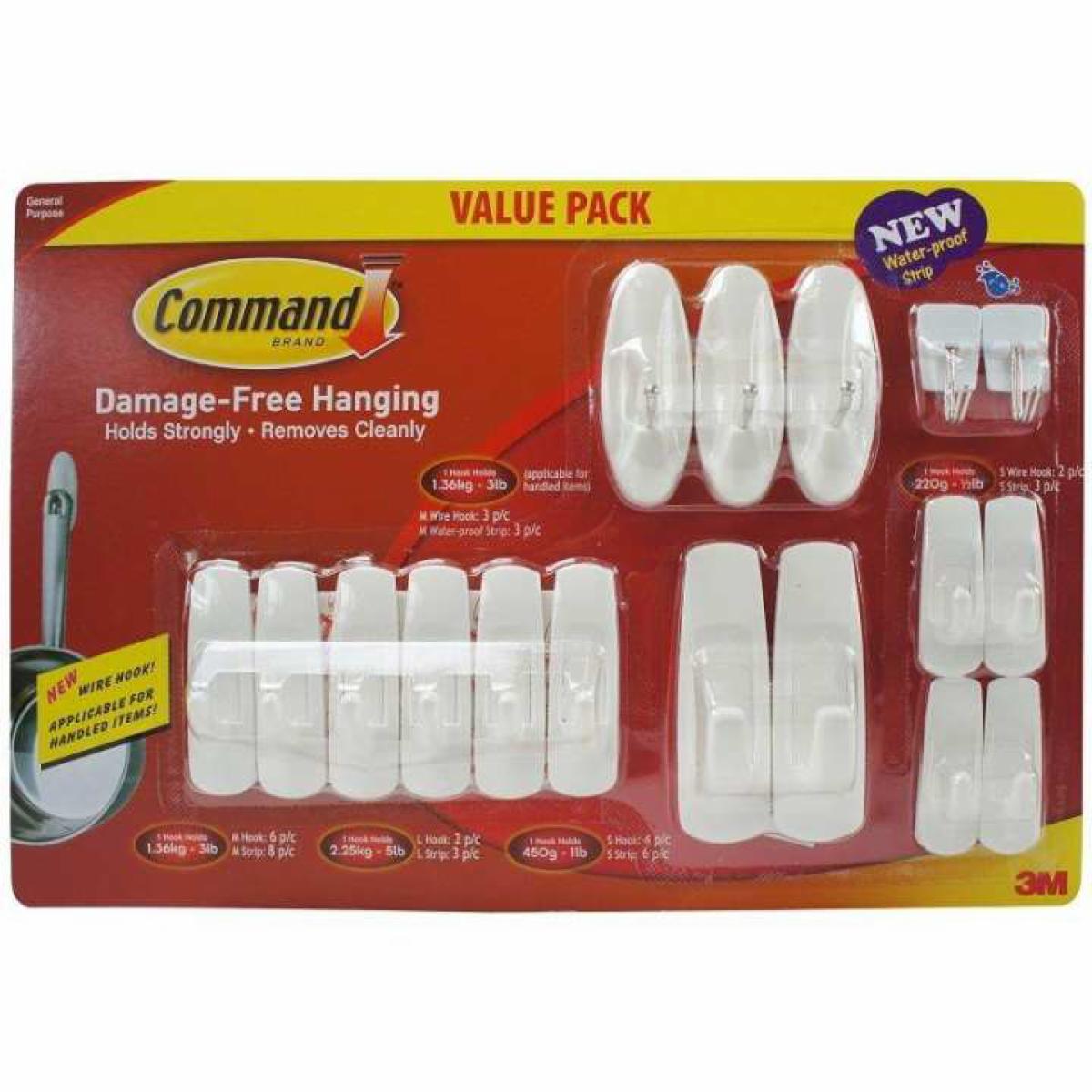 Command™ Combo Packs, 17072 COSTCO HOOK VP, 6 Assortments/Case 3M