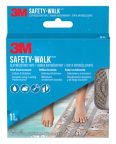 3M™ Safety-Walk™ Slip Resistant Tape Wet Enviroment 1" grey