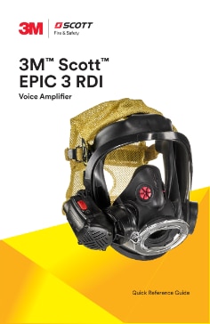 3M™ Scott™ EPIC 3 RDI Voice Communication System - Quick Start Guide