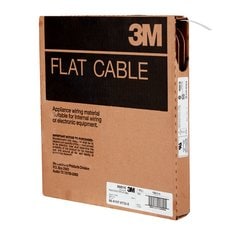 3M™ Round Conductor Flat Cable, 3625 Series, 3625/10, 100 m