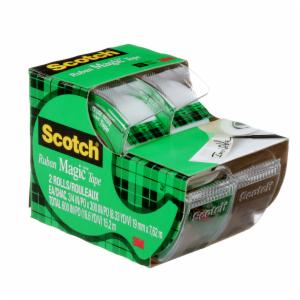 Scotch Magic Invisible Tape 2105, 3/4 in x 300 in, 2 pack image Scotch Magic Invisible Tape 2105, 3/4 in x 300 in, 2 packimage