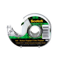 Scotch® Magic Tape with Refillable Dispenser, 810D, 0.75 in x 36 yd (1.9 cm x 33 m)
