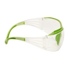 3M™ SecureFit™ 400X Lunettes de sécurité, branches vertes/transparentes, revêtement antibuée (K et