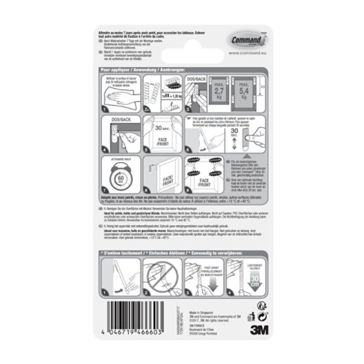 Command™ Middelgrote zwarte bevestigingsstrips 17201BLK