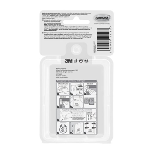 Command™ Grote bevestigingsstrips voordeelverpakking van 12 sets 17206-12