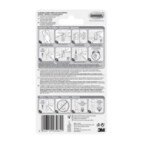 Command™ Gancho metálico de color níquel satinado con reflejos modernos para baño pequeño MR01-SN-B