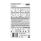 Command™ Gancho metálico de níquel satinado con reflejos modernos para baño grande MR03-SN-B