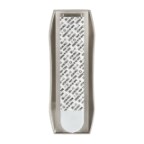 Command™ Gancho metálico de níquel satinado con reflejos modernos para baño grande MR03-SN-B