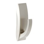 Command™ Gancho metálico de níquel satinado con reflejos modernos para baño grande MR03-SN-B