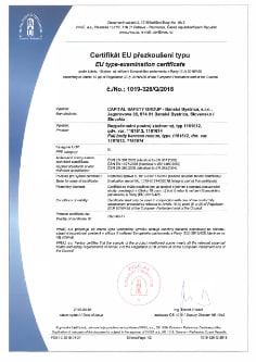 3M Protecta Standard Vest Style Rescue Harness certificate 1019-326_Q_2018 EU