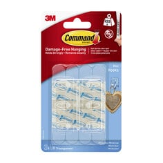 Command™ Clear Mini Hooks, Clear Strips, 17006CLR