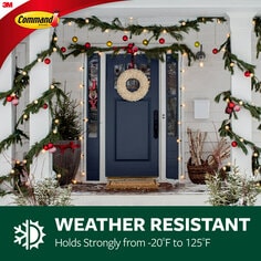 Command(TM) Outdoor Medium Clear Window Hooks with Clear Strips