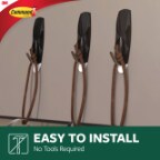 Command(TM) Outdoor Stainless Steel Wire Hooks with Foam Strips
