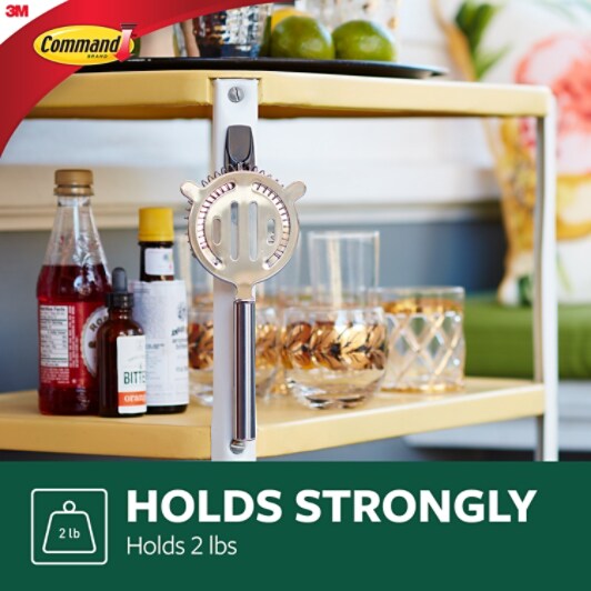 Command(TM) Outdoor Stainless Steel Wire Hooks with Foam Strips