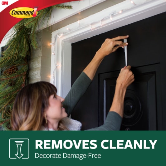 Command(TM) Outdoor Medium Slate Terrace Hooks with Foam Strips