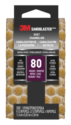 "20908-80-UFS 3M™ SandBlaster™ Ultra Flexible Sanding Sponge 80 Grit, 4-1/2""x2-1/2"" _VO1_rgb.jpg"