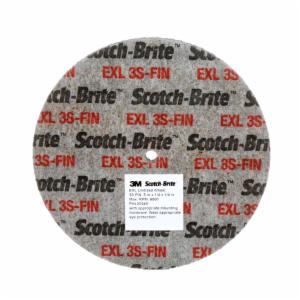 Scotch-Brite EXL Unitized Wheel, XL-UW, 3S Fine, 1 in x 1/8 in x 1/8 in, 100 ea/Caseimage
