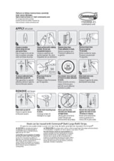 3M Command Bath Large Refill Strips Instructions 17083BNB-ES_34872188114