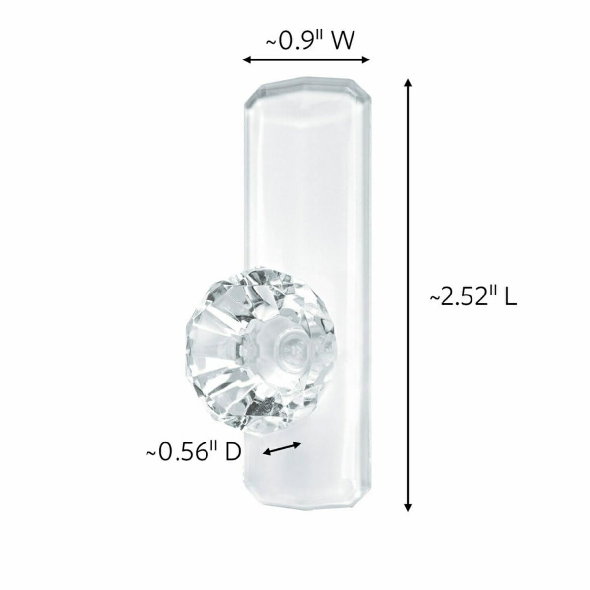 Command Clear Medium Crystal Hook 17095CLR-ES