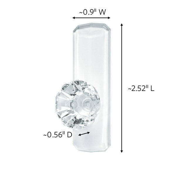 Command Clear Medium Crystal Hook 17095CLR-ES