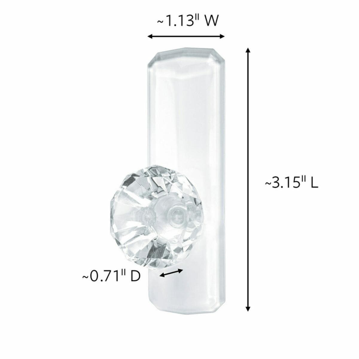 Command Clear Large Crystal Hook 17096CLR-ES