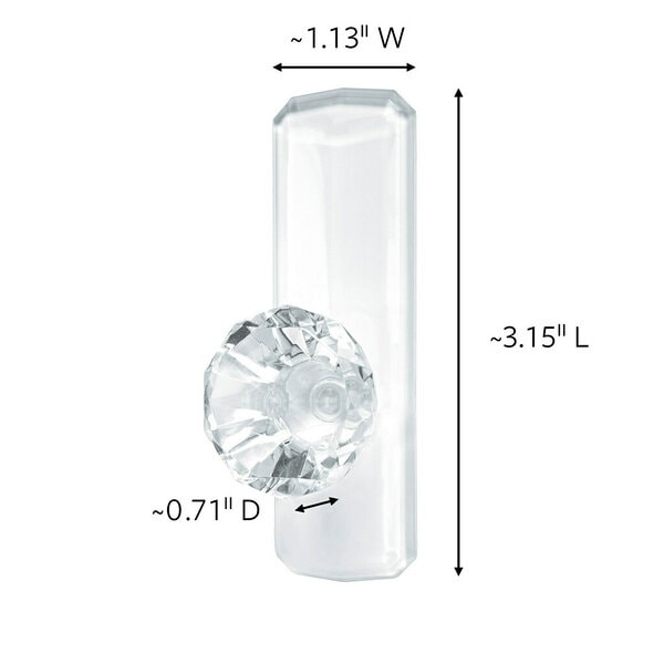 Command Clear Large Crystal Hook 17096CLR-ES