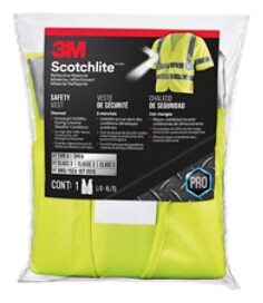 3M™ ANSI Class 2 Two-Tone Safety Vest, Large Yellow