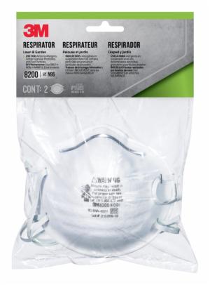 3M™ Lawn and Garden Respirator 8200G2-DC, 2 eaches/pack, 6 packs/shipperimage