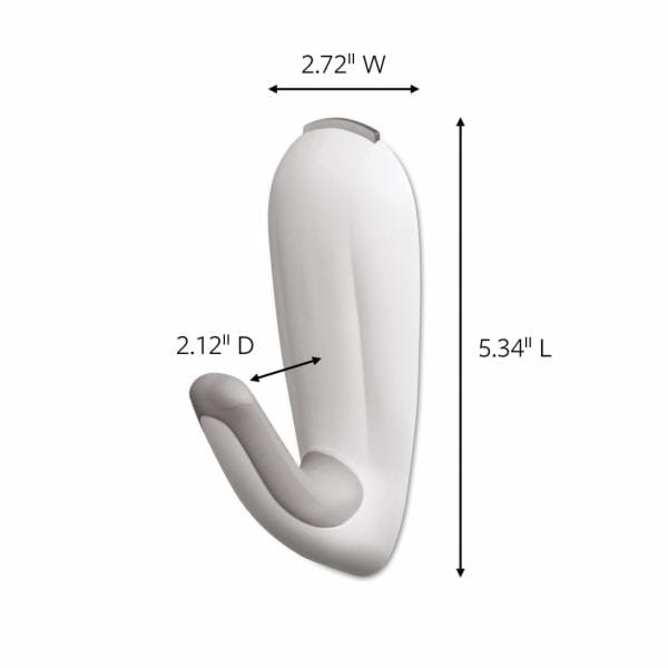 Command Large Bathroom Hook with Water-Resistant Strips 17600B-ES