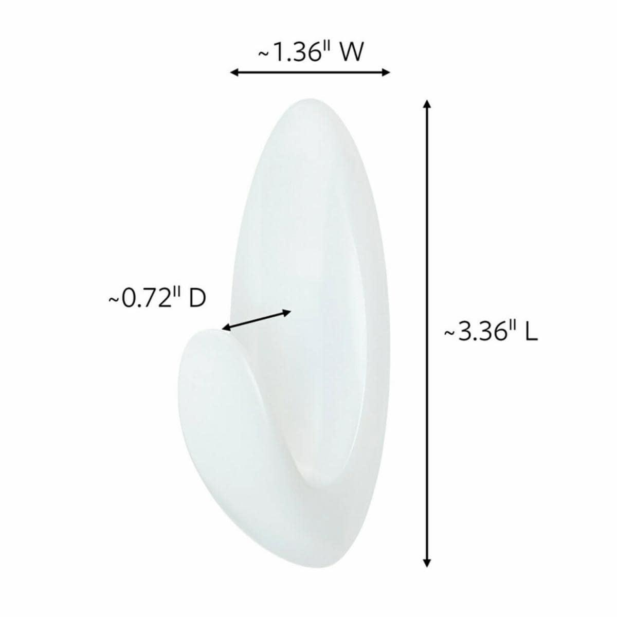 Command Medium Bath Hooks with Water-Resistant Strips BATH18-ESF