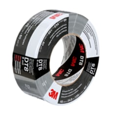 3M(TM) All Purpose Duct Tape DT8, Silver, 48 mm x 54.8 m, 8 mil, 24 rolls per case