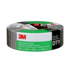 3M(TM) Heavy Duty Duct Tape DT11, Silver, 48 mm x 54.8 m, 11 mil, 24 rolls per case