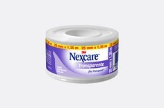 A Fita Transparente Nexcare® é a escolha número um em fitas hospitalares: é uma fita transparente que deixa sua pele respirar e pode ser aplicada diretamente no machucado. É perfeita para a fixação de curativos ou gazes para rápidas aplicações sem deixar resíduos ou irritações na pele, fixação de cateteres, sondas e curativos de drenos.