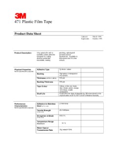 471 Plastic Film Tape