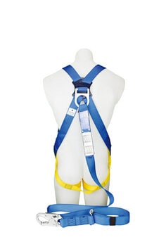 3M™ PROTECTA® FIRST Industrial Harness with Lanyard and Snap Hook 1390063A, Back view