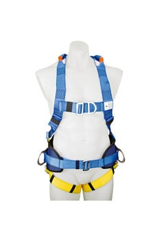 3M™ Protecta® P50 Construction Harness 1390062A, Blue and Yellow, Fron view